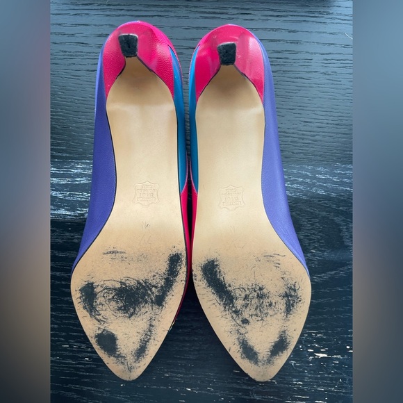 Vintage Charade colorblock pump heels | 7.5 - Picture 5 of 6